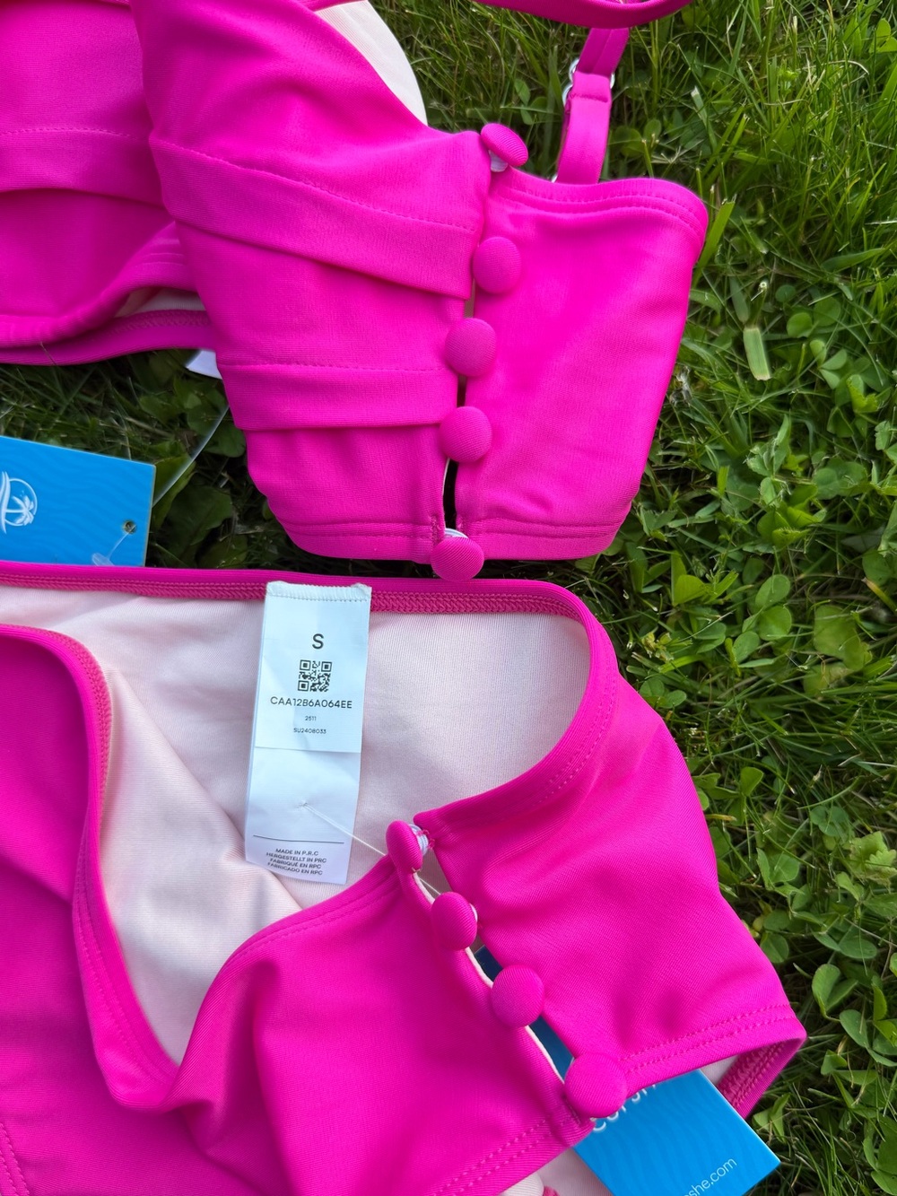 CUPSHE - NWT - brand new CUPSHE pink bikini. - Picture 3 of 4